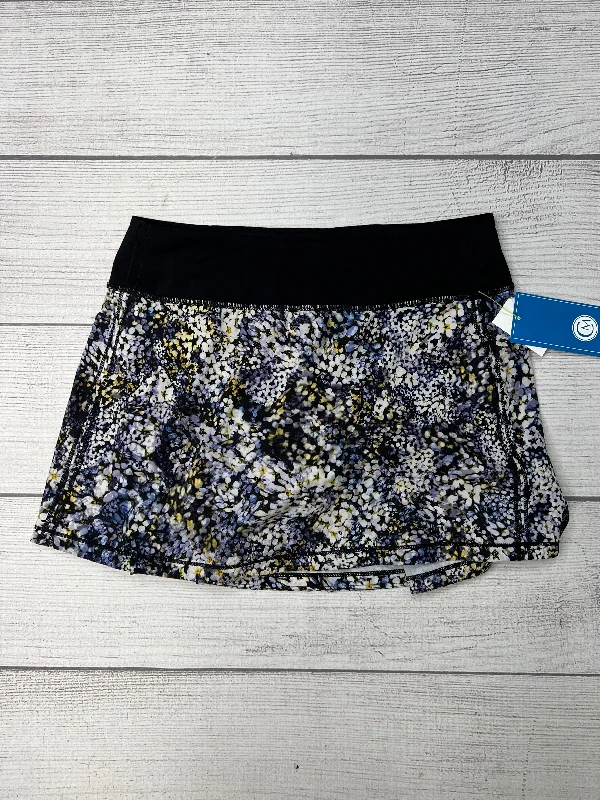 Sports pants with tapered legs feel modern -Athletic Skirt Skort By Lululemon In Floral, Size: 6long