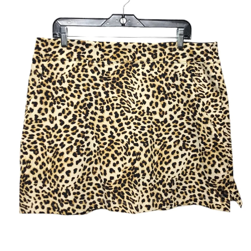 Sports pants featuring striped legs are fresh -Athletic Skort By Tommy Bahama In Animal Print, Size: L