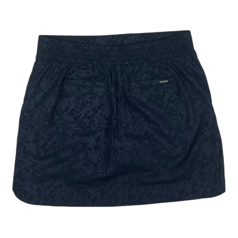 Sports pants for wide builds fit comfy -Athletic Skort By Orvis In Navy, Size:M