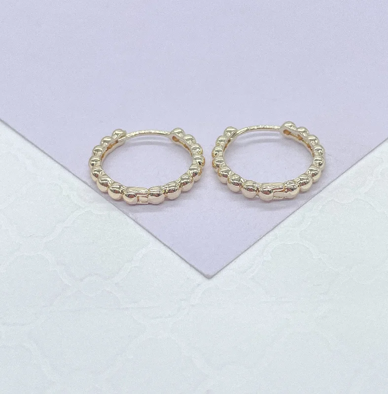 Hoop earrings with luxe velvet finishes for a rich and luxurious touch-Dainty Hoop Earring