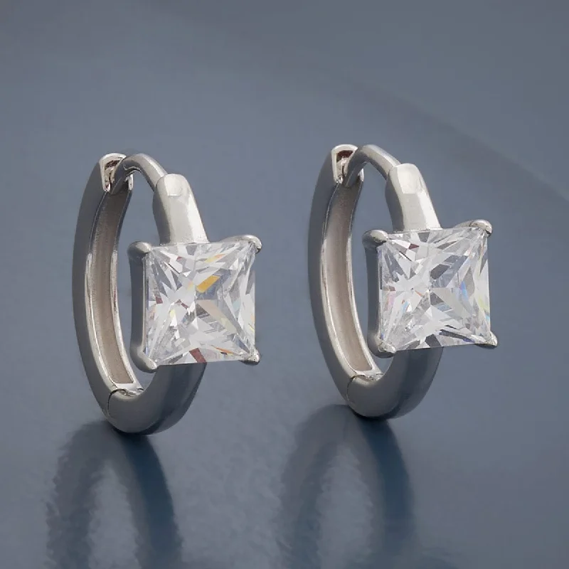 Best hoop earrings with satin ribbons for a soft, feminine appearance-92.5 Silver Earring 168168