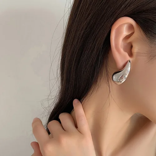 Best hoop earrings with butterfly motifs for a playful and whimsical appearance-Fashion Tear Drop Earring Accessories for Women