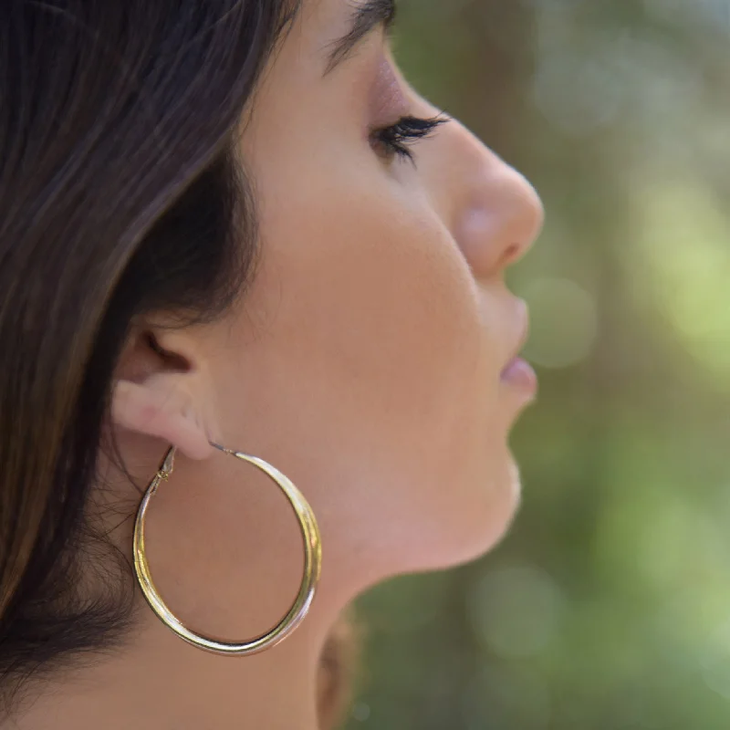 Best hoop earrings with tribal designs for a cultural and exotic aesthetic-AGATA