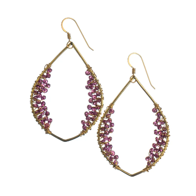 Hoop earrings with textured gold for a refined and sophisticated aesthetic-Amelia Earrings