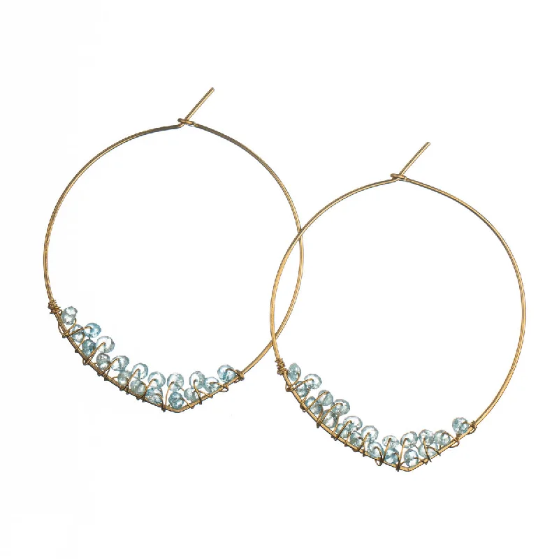 Hoop earrings with hearts for a sweet and romantic gesture-Corine Earrings