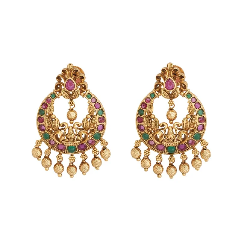 Small hoop earrings for a delicate and understated everyday wear-Antique Earring 164091