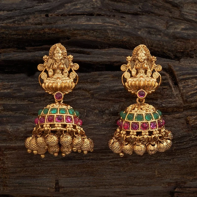 Best hoop earrings with stacked layers for a dimensional and bold look-Antique Earring 164106