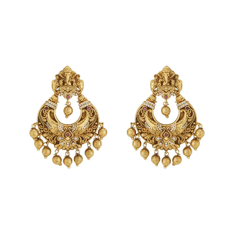 Best hoop earrings with snake chain details for a sleek and modern touch-Antique Earring 167032