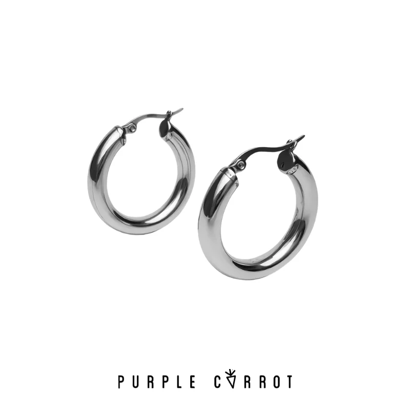 Hoop earrings with satin finishes for a smooth and elegant appearance-Thick Hoop Earrings