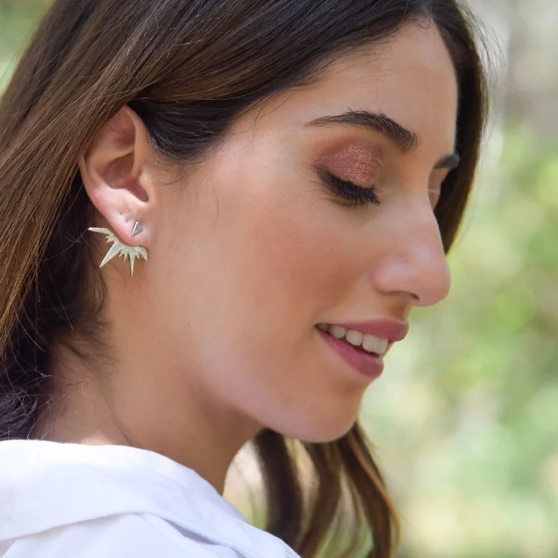 Best hoop earrings with geometric hexagon shapes for a modern, angular look-CLAUDIA