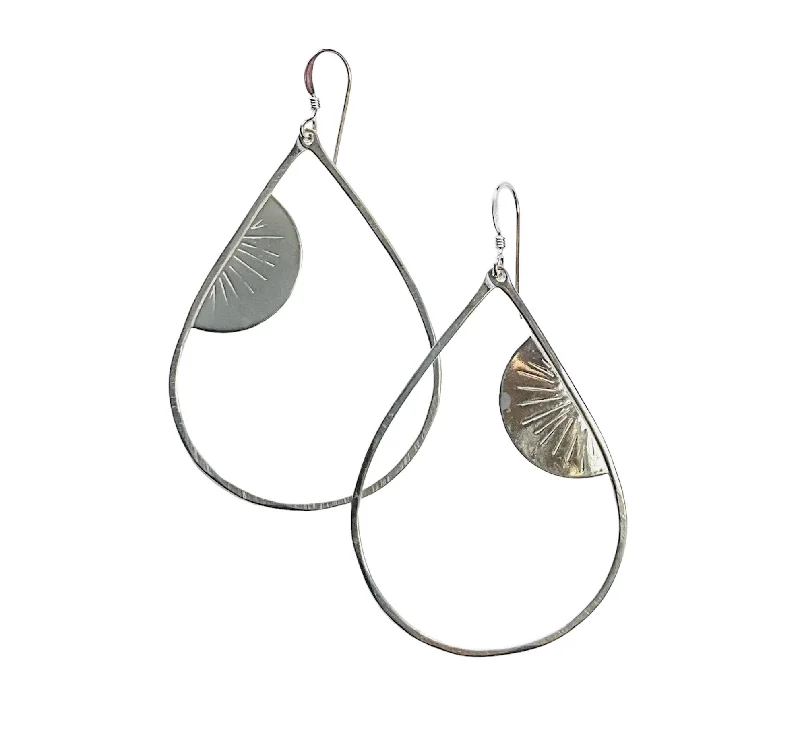 Best hoop earrings with geometric cuts for a sharp, modern appeal-SUNRISE EARRINGS