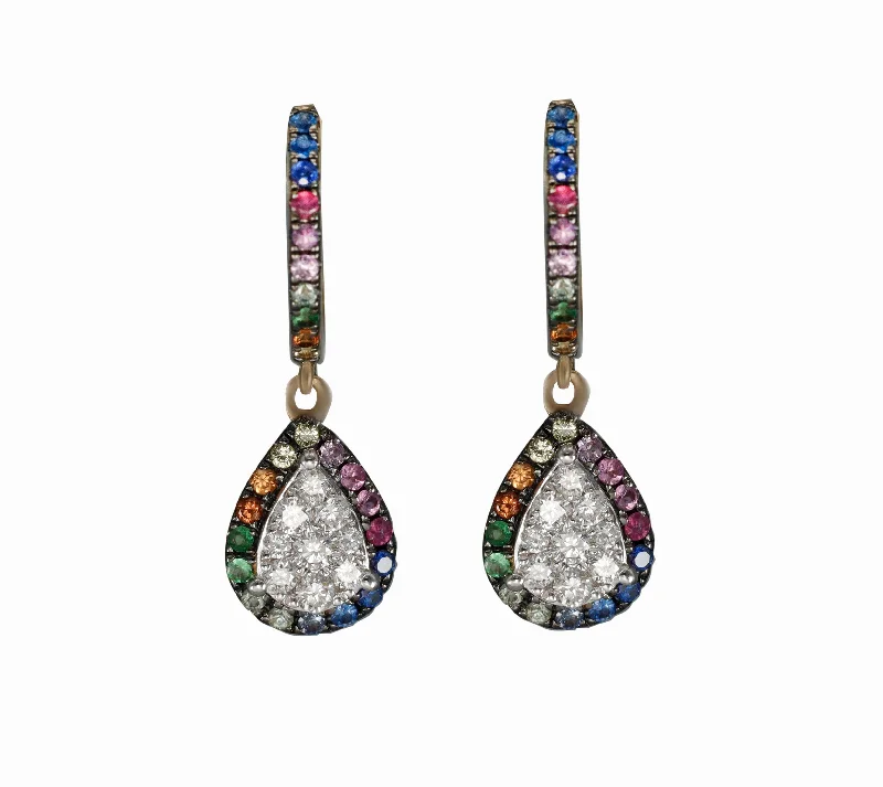 Best hoop earrings with smooth ceramic finishes for a polished, clean style-Diana M. Diamond Earrings