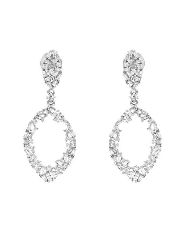 Best hoop earrings with custom engravings for a personalized and meaningful gift-Diana M. Diamond Earrings