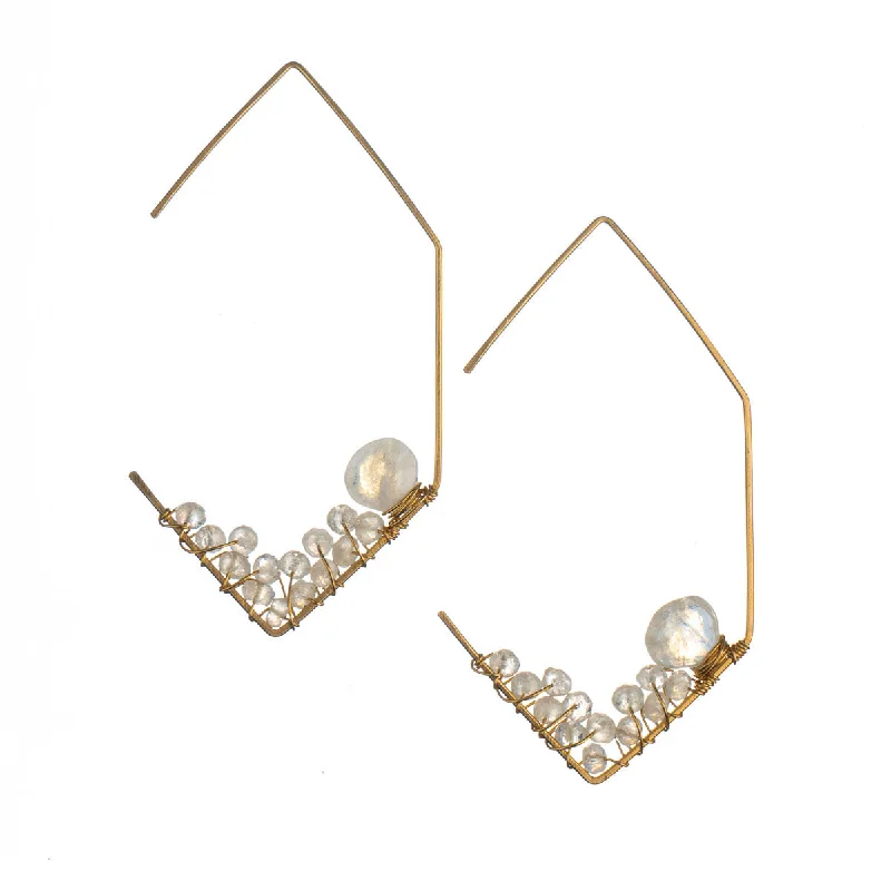 Best hoop earrings with vintage rhinestone embellishments for a retro-glam effect-Giselle Earrings