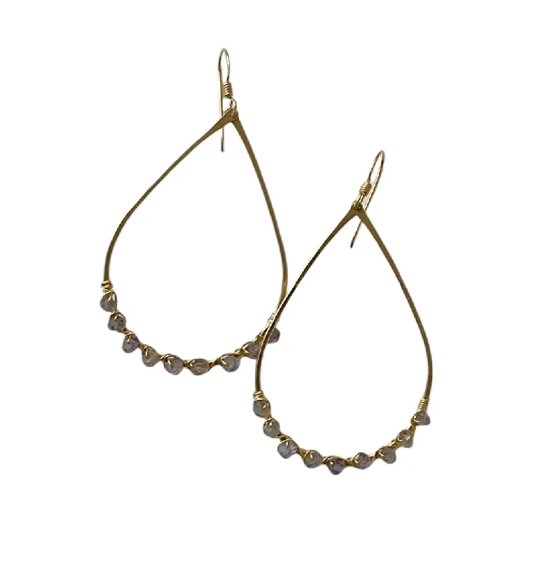 Hoop earrings with braided patterns for a detailed and textured finish-Mel Earrings