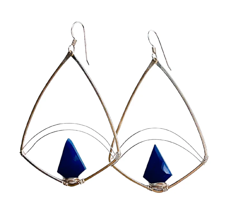 Best hoop earrings with blackened metal for an edgy and bold appearance-Mercury Earrings