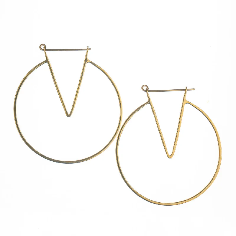 Stylish hoop earrings with diamond accents for an elegant and sparkling effect-Camila Earrings