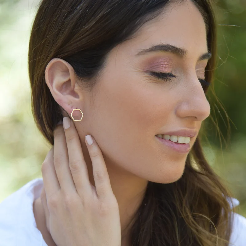 Hoop earrings with cut-out designs for a creative and lightweight effect-NOEMI