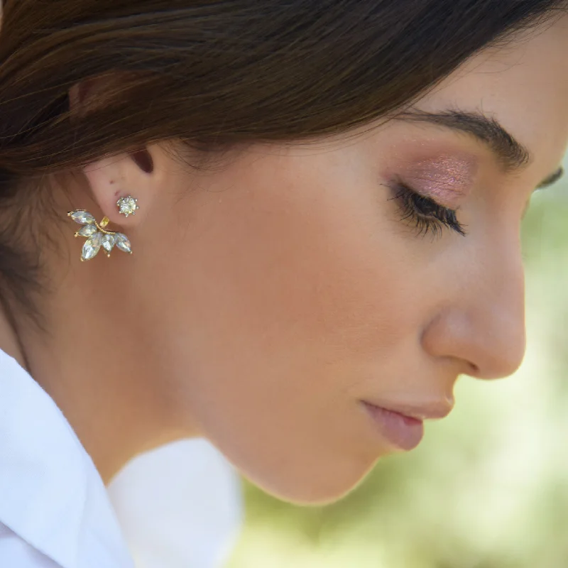 Hoop earrings with pearl accents for a chic and classic style-TRISOLA