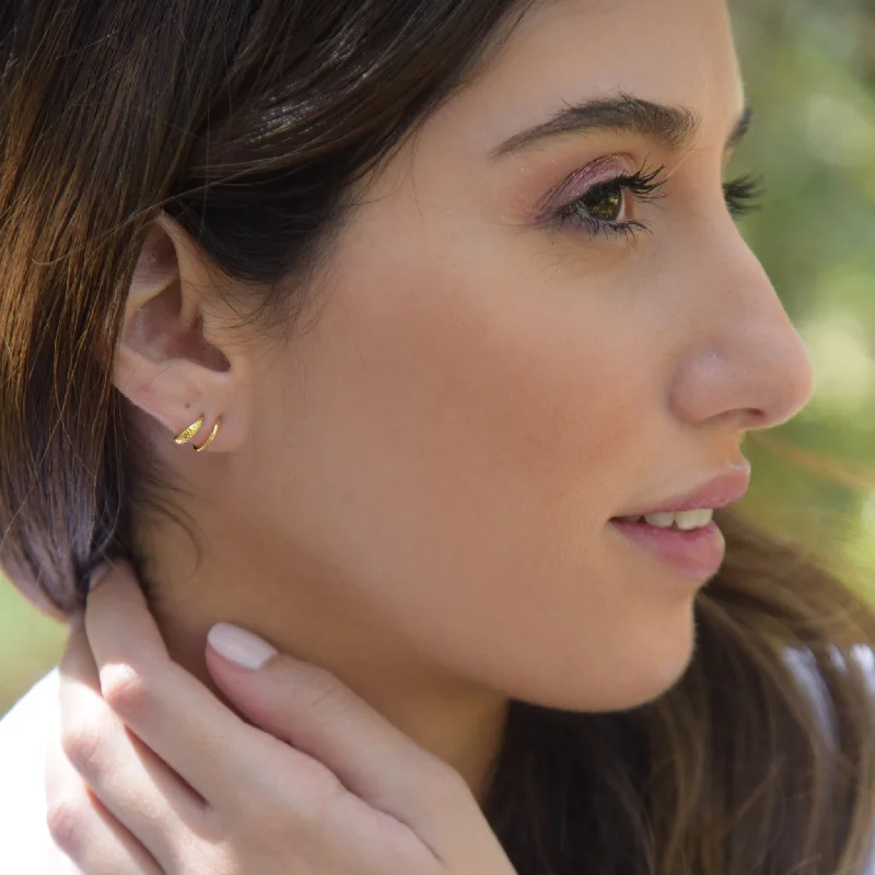 Hoop earrings with dangling charms for a playful and fun look-VITTORIA