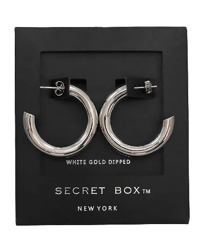 Best hoop earrings with custom designs for a personalized, unique accessory-Thick Open Hoops