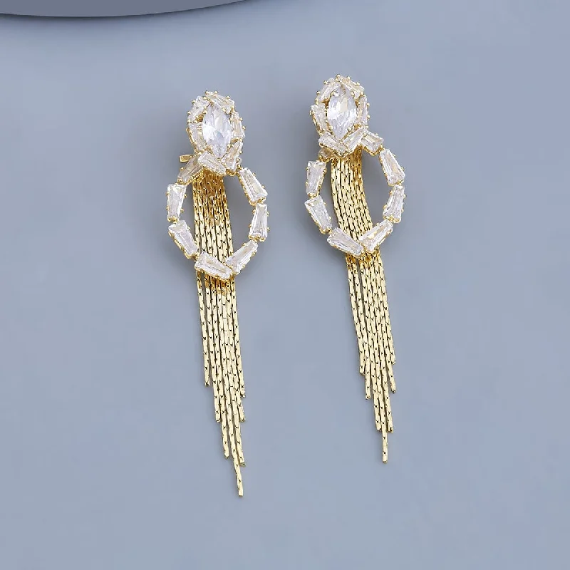 Hoop earrings with oversized designs for a bold, fashion-forward statement-Trendy Earring 168699