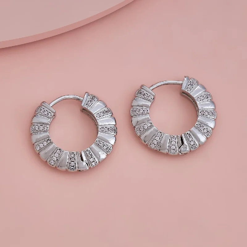 Best hoop earrings with satin ribbons for a soft, feminine appearance-Trendy Earring 168940