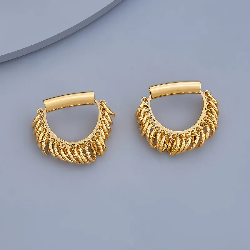 Best hoop earrings with rose gold for a romantic and warm aesthetic-Trendy Earring 169205