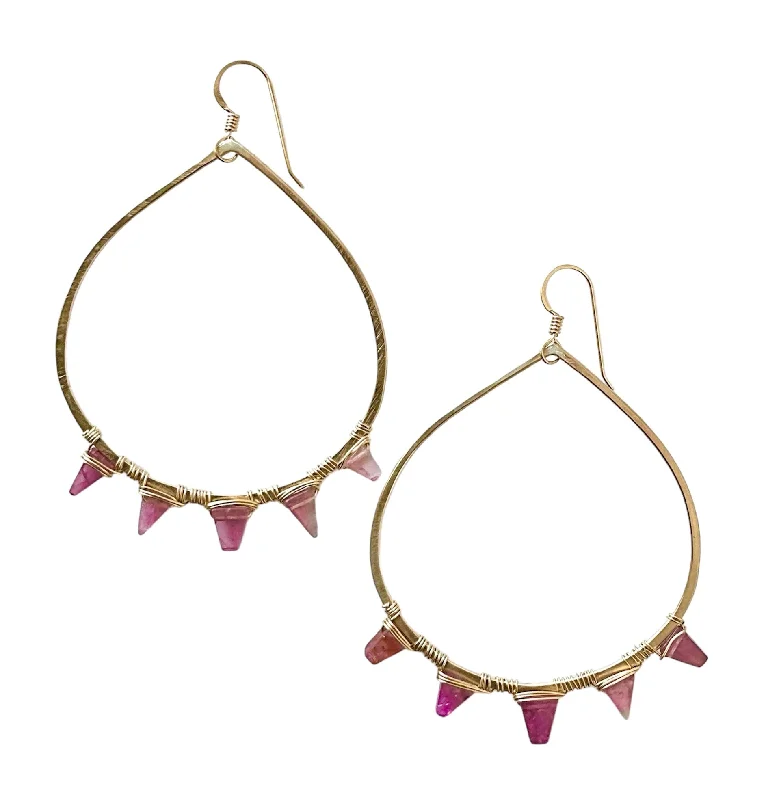 Stylish hoop earrings with diamond accents for an elegant and sparkling effect-Vibez Earrings